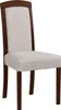 A single dining chair with a wooden frame and upholstered seat and back. Produktbild-Vorschau
