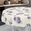 Tischdecke Fotoprint Flieder Blume Lila Rund 140cm Produktbild-Vorschau 2