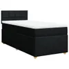 Boxspringbett mit Matratze Schwarz Stoff Produktbild-Vorschau 1
