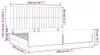 vidaXL Bettgestell mit Kopfteil Rosa 200x200 cm Samt Produktbild-Vorschau 6
