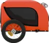 vidaXL Fahrradanhänger Hunde Orange und Schwarz Produktbild-Vorschau 6