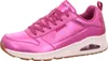A single pink Skechers sneaker is shown from a side-angle on a white background. Voir les images du produit