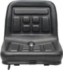 A black tractor seat shown from the front on a white background. Náhľad obrázku produktu