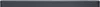 A black soundbar is shown from the front on a white background. Produktbild-Vorschau
