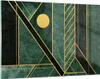 Bilder auf glas - Einteilig - Grün Stück geometrisch - Produktbild-Vorschau 1
