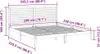 vidaXL Letto in legno massiccio extra lungo senza materasso Anteprima dell’immagine prodotto 8