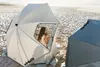 VirtuFit Strandparasol Premium 200 cm Szary z parawanem Podgląd zdjęcia produktu 4