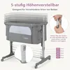 Přenosná dětská postýlka 3 v 1 s nastavitelnou výškou a Náhled obrázku produktu 3