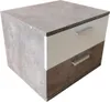Nachtschrank 2er Set Beton Weiß Nina Produktbild-Vorschau 2