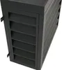 A close-up, angled view of a dark gray metal enclosure with louvered sides, likely for an air conditioner or heat pump. Anteprima dell’immagine prodotto