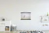 MuchoWow® Textilposter Hirsche - Gras - Nebel 60x40 cm mit Produktbild-Vorschau 2