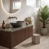 Sapho Gedy Seventy - Cestino per rifiuti da 8 l, beige Anteprima dell’immagine prodotto 4
