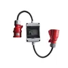 CEE Starkstrom Adapter mit FI Schalter Kupplung Stecker 16A Produktbild-Vorschau 2