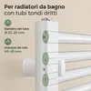 Supporti per scaldasalviette, set da 4, bianchi, per tubi Anteprima dell’immagine prodotto 4
