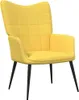 Relaxsessel mit Hocker Senfgelb Stoff Produktbild-Vorschau 3