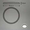 LED Deckenlampe Rund Slim Panel Lampe 16W 1900 Im Bewegungs Produktbild-Vorschau 4