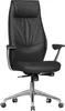Chaise de bureau en cuir véritable noir Chaise de bureau Voir les images du produit 25