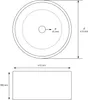LuxeBath umyvadlo Umyvadlo na desku kulaté, Ø 41x18 cm, Náhled obrázku produktu 7