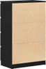 Möbel Sideboard Schwarz Eichen-Optik 60x35x98,5 cm Produktbild-Vorschau 8