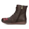 LAURA VITA Lederstiefelette schwarz mit rot-grüner Produktbild-Vorschau 3