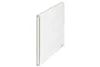A white binder with horizontal lines on the cover, shown from a side angle. Anteprima dell’immagine prodotto