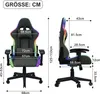 UnboxG Gamingstuhl mit RGB-LED-Beleuchtung, 2D-Armlehnen, Produktbild-Vorschau 7