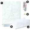A paint-by-numbers kit laid out on a white background. Produktbild-Vorschau