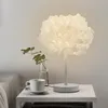 Nachttischlampen, Blumen-Tischlampe, Weiße Petalen Produktbild-Vorschau 6