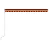 Automatisch Einziehbare Markise 400×300 cm Orange und Braun Produktbild-Vorschau 6
