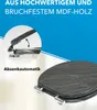 A close-up view of a toilet seat with a stone-like pattern, highlighting its features. Produktbild-Vorschau