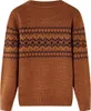 vidaXL Kinderpullover Gestrickt Cognac 128 Produktbild-Vorschau 1