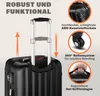 MONZANA® Koffer Handgepäck ABS HardCase Gehäuse gummierte Produktbild-Vorschau 4