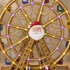 Pueblo navideño, escena navideña con un molino Vista previa de la imagen del producto 6