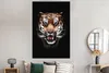 MuchoWow® Poster Porträt - Tiger - Schwarz 120x180 cm - Produktbild-Vorschau 4