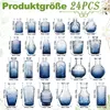 LARS360 24 pièces petits vases de bar en verre, mini set de Voir les images du produit 2