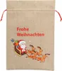 12x Weihnachtsgeschenksack Weihnachtsmann Schlitten 22x32cm Produktbild-Vorschau 4