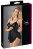 Zwart babydoll met ruches | Maat XXL Productafbeelding-voorbeeld 1