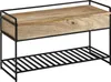Lavička FineBuy s úložným prostorem, 90 cm, masivní mango, Náhled obrázku produktu 6