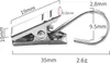 60 Stück Gardinenklammern aus Metall, Mehrweg-Vorhangclips Produktbild-Vorschau 2