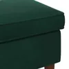 Pouf vidaXL verde scuro 55 x 35 x 41 cm in velluto Anteprima dell’immagine prodotto 5