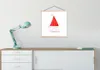 MuchoWow® Textilposter Winter - Nikolausmütze - Zitat 60x60 Produktbild-Vorschau 3