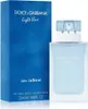 A product shot of Dolce & Gabbana Light Blue Eau Intense perfume bottle and its packaging. Podgląd zdjęcia produktu