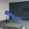 A fan is blowing air in a modern living room. Voir les images du produit