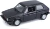 A black Volkswagen Golf 1 GTI model car is shown from a three-quarter angle on a white background. Náhled obrázku produktu