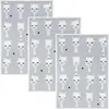 Kracht Geschirrtuch Bad Hair Day" 3er-Pack grau 50x70 cm" Produktbild-Vorschau 1