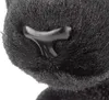 A close-up of a black plush toy panther's nose and mouth area. Podgląd zdjęcia produktu