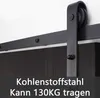YARDIN 12FT/366cm Schiebetürbeschlag Set, Schiebetür Produktbild-Vorschau 5