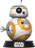 A Star Wars BB-8 Funko Pop! vinyl figure on a black display stand with the Star Wars logo. Produktbild-Vorschau