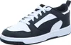 A single Puma Rebound V6 Low sports shoe is shown against a white background. Podgląd zdjęcia produktu