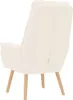vidaXL Poltrona Crema 69 x 74 x 93 cm Tessuto Sherpa Anteprima dell’immagine prodotto 6